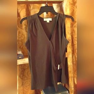 Polyester/nylon material green shirt